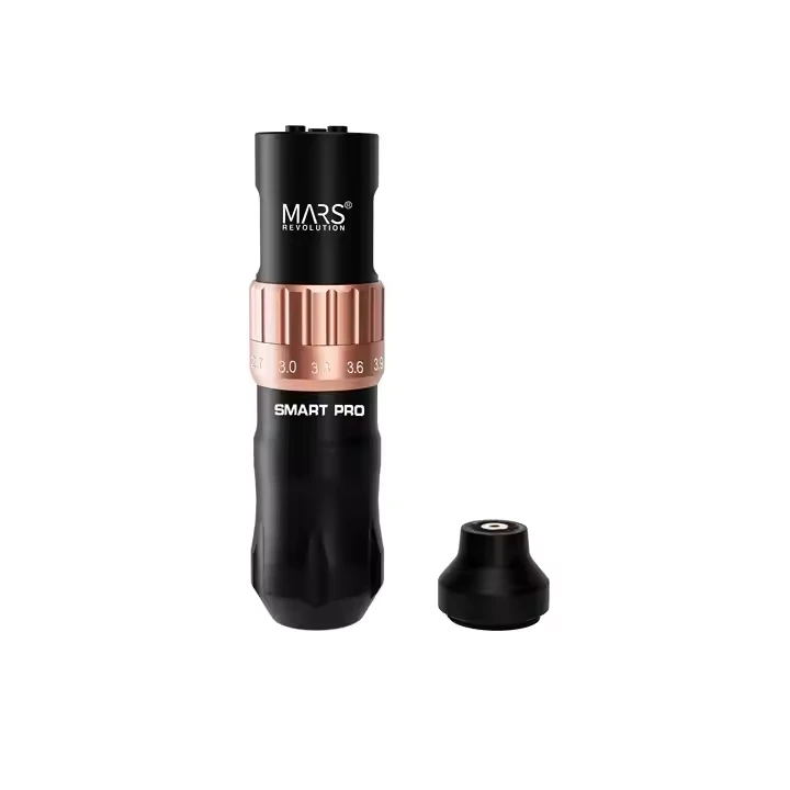 Mars Coreless Motor 8V 6500 o / min 2,4-4,2 mm slagtilfælde 1500mAh batteri tatoveringsmaskine pen
