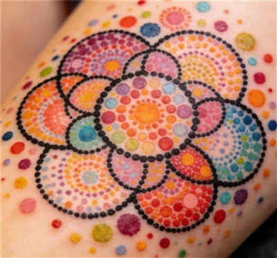Hvad er en pointillisme tatovering?