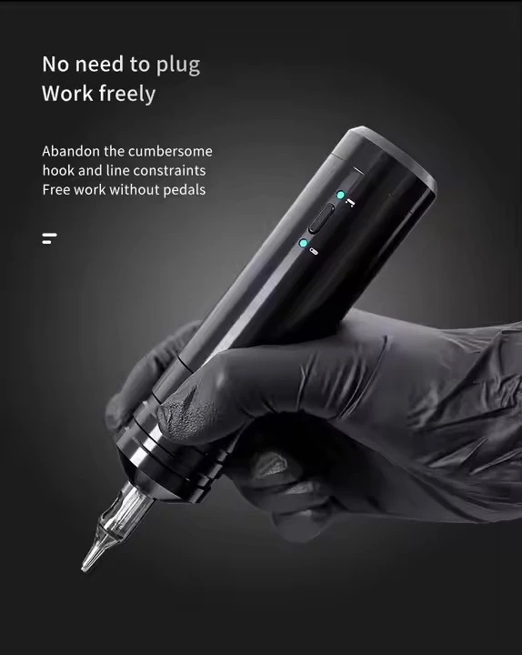 Bærbar trådløs patronpen professionel tatoveringsmaskine