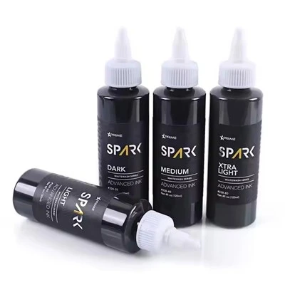 Sparkle Factory Custom 4oz 120 ml White Wash Fantastisk malingspigment Body Skin Triple Black Ink Butterfly Tattoo