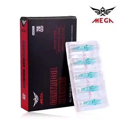 Top - Kvalitet Mega Tattoo Cartridge Needle Disponable Round Liner