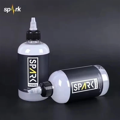 Spark Vegan Stencil Friendly Fast - Tørringsformel Stuff Transfer Gel 8 fl oz (240 ml) til tatoveringsstencilapplikation