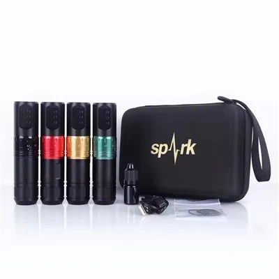 Spark Fabrik engros tilpasset justerbar slagtilfælde 1600mAh batteri tatoveringspistol trådløs tatoveringsmaskine