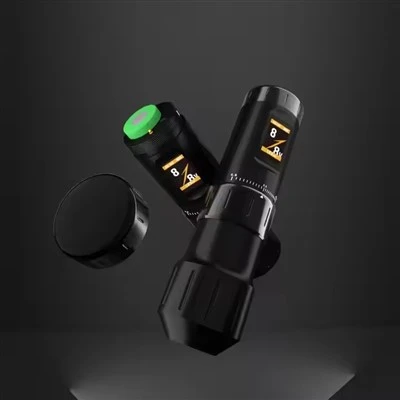 Spark Ny ankomst Dual Battery Rotary Electric Tattoo Pen genopladeligt kropskunstudstyr Justerbart slagtilfælde Permanent elektrisk