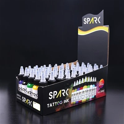 Spark organisk 0,5 oz hurtig tør lang varig designforsyning tatovering blæk permanent makeup pigment til kropskunst