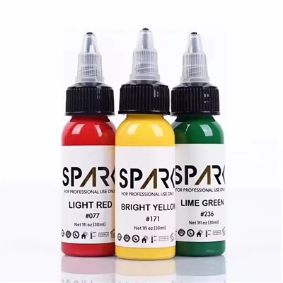 Gnist organisk 1 oz (30 ml) hudvenlig levende tatoveringsforsyning blæk permanent makeup pigment tatovering blæk