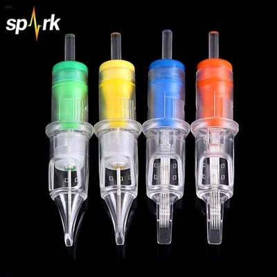 Spark Disponable rustfrit stål præcision kompatibel Let at bruge glat blækstrøm tatovering nåle til kropskunst