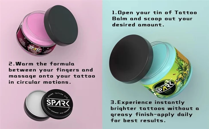 Spark High - Kvalitet Naturlige ingredienser Tatoveringspleje Salve Permanent makeup Hudreparation Tilbehør
