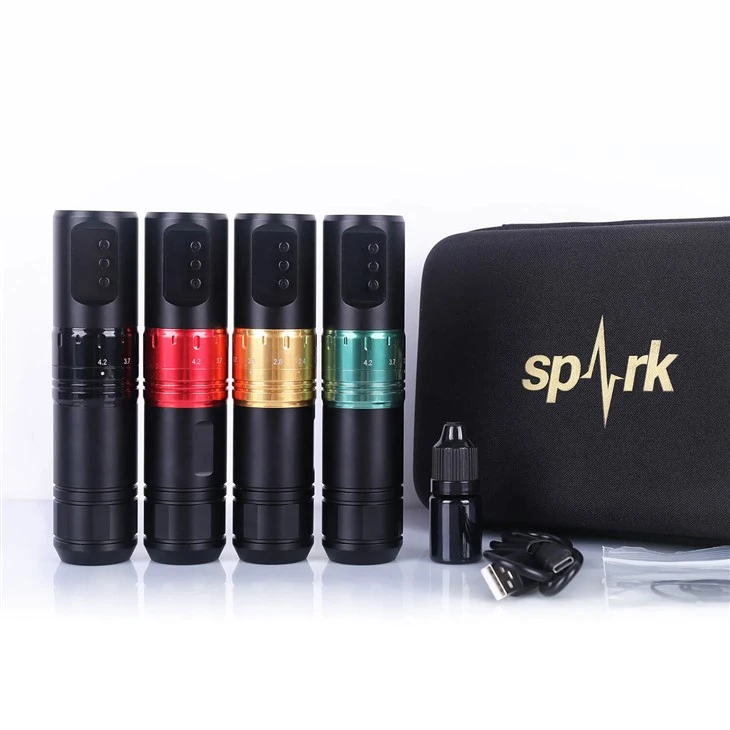 Spark genopladelig trådløs justering Permanent forbindelse Disponbar patron Trådløs tatoveringsmaskine Pen