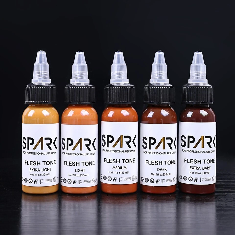 Tattoo Flesh Tone Skin Ink 5 Pieces For Cover Ups For Tattoos And Body Art suppliers