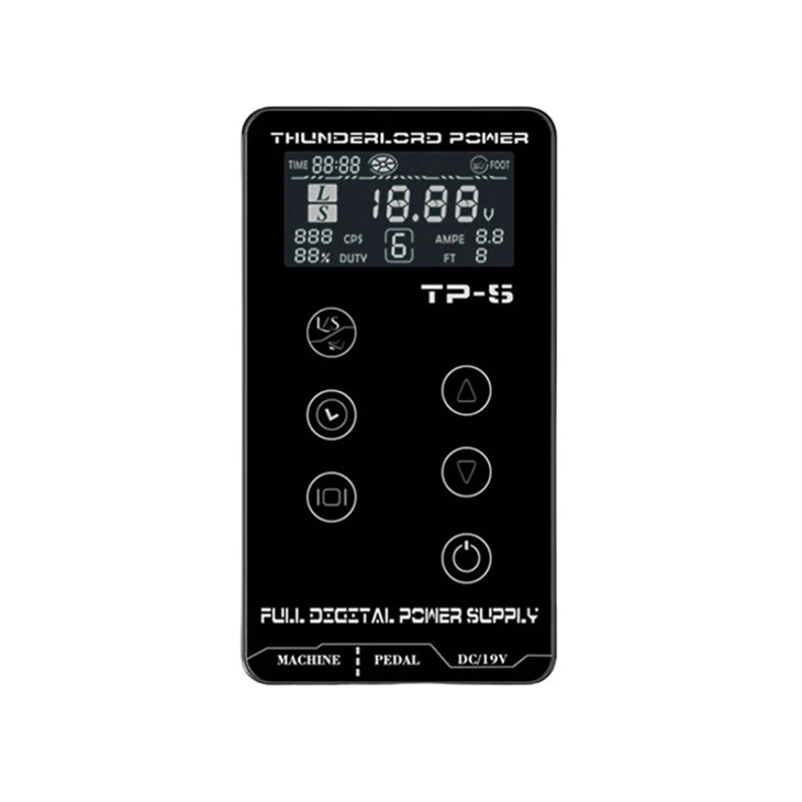 3-18V LCD Elektrisk Strøm Forsyning Tattoo Digital