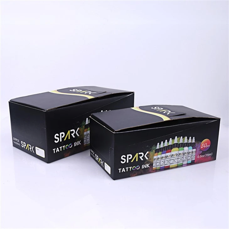 50 farvesæt Pigmenter Tatoveringsblæk Spark Tattoo Ink Set Professional