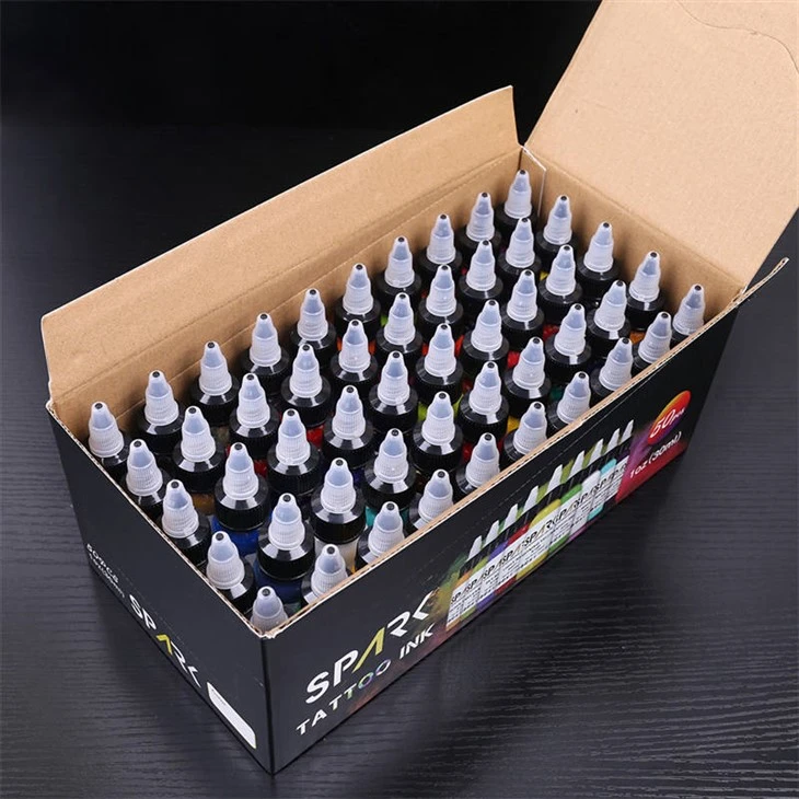 50 farvesæt Premium Spark Tattoo Ink Tattoo Supply Tattoo Ink Sæt