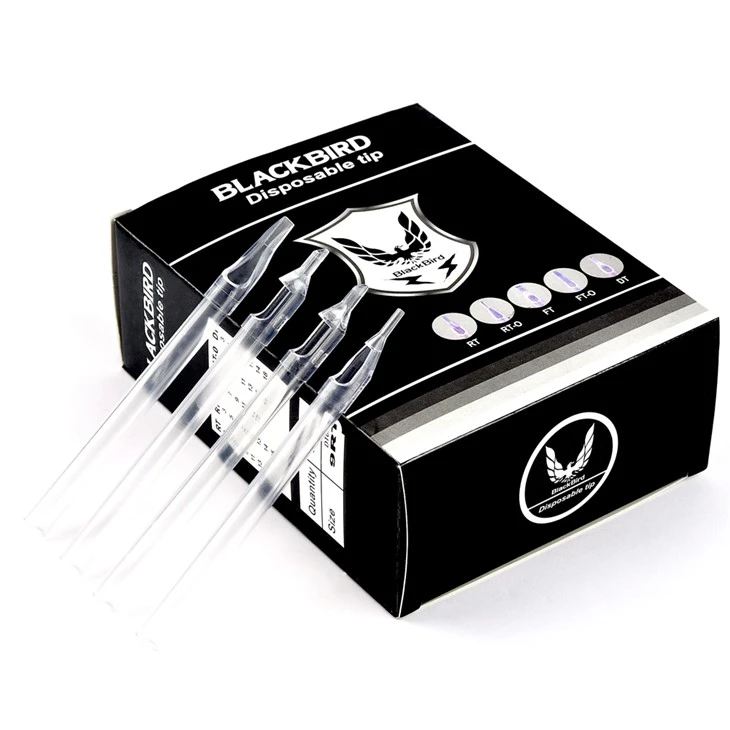 Blackbird steriliseret, lang engangs tatoveringsspids