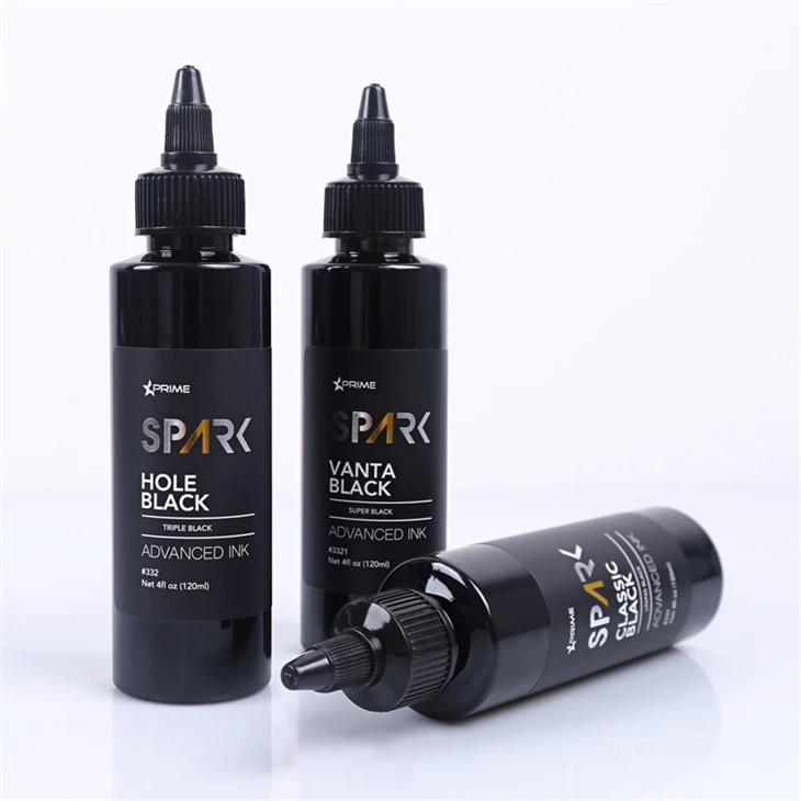 Hole Black 4OZ Triple Black Ink Series Spark Tattoo Ink Tattoo Ink Black Light