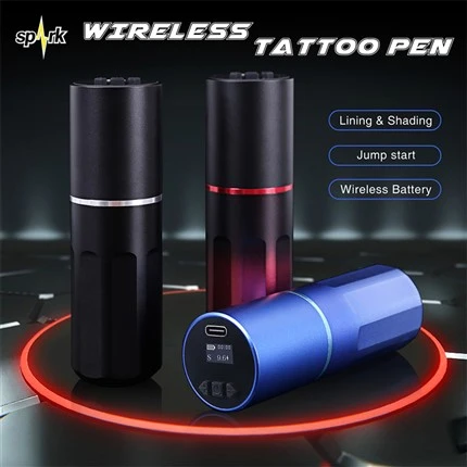 Spark Børsteløs Motor Trådløs Tatoveringsmaskine Spark Trådløs Tattoo Pen Til Kropskunst
