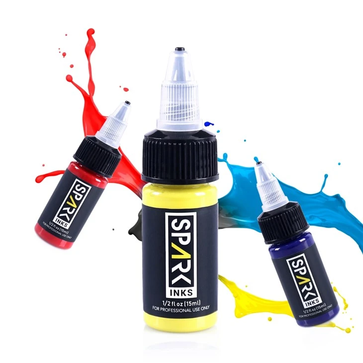 Spark 14 Farver Tattoo Ink Permanent Body Safe Original Tattoo Ink