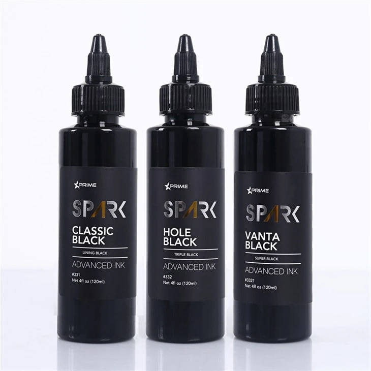 Vanta Sort 4OZ Super Sort Blæk Serie Spark Tattoo Ink Tattoo Ink Set Professionel