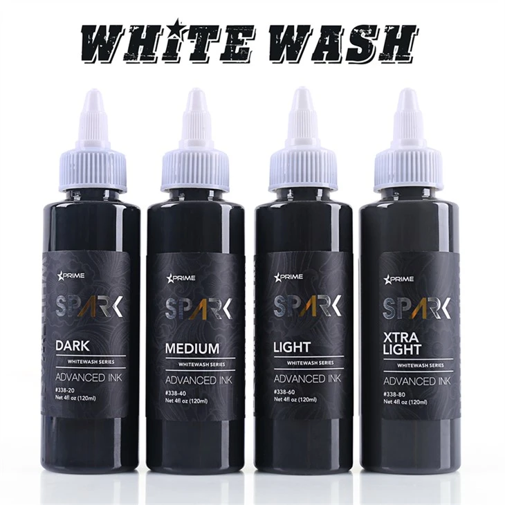White Wash Tattoo Ink Opbevaring Spark Tattoo Ink