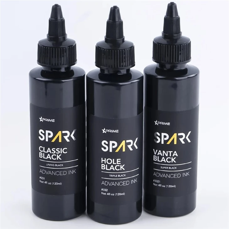 Tatoveringsblæk i bulk 8OZ Black Ink Series Hole Black Triple Black Spark Tattoo Ink Blyfri tatoveringsblæk